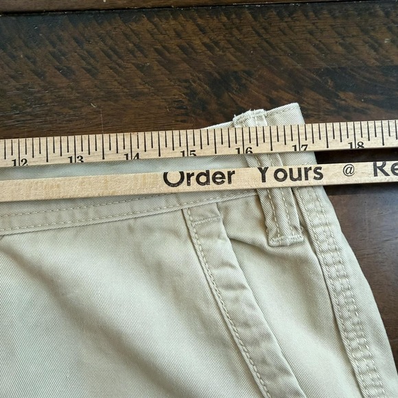 Polo Ralph Lauren Shorts Mens 33 Beige Relaxed Fit Chino Flat Front 9.5 inch - Picture 4 of 9